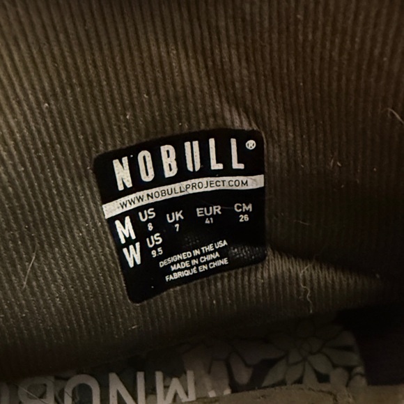 NOBULL Olive High-Top Trainers with Floral Sole - Picture 5 of 5